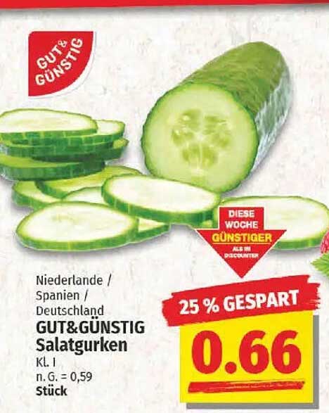GUT& GÜNSTIG Salatgurken Kl. I