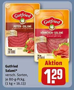 Gutfried Salami - Putensalami und Hähnchensalami