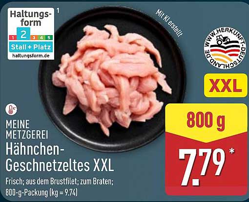 Hähnchen-Geschnetzeltes XXL 800 g