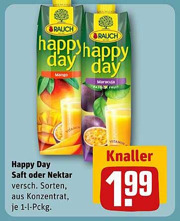 Happy Day Saft oder Nektar 1 l - Verschiedene Sorten