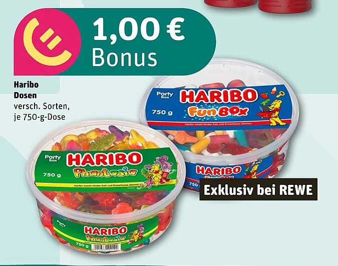 Haribo Dosen, verschiedene Sorten, je 750-g-Dose
