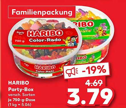 HARIBO Party-Box verschiedene Sorten 750 g