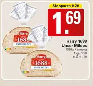 Harry 1688 Unser Mildes - 500g Packung