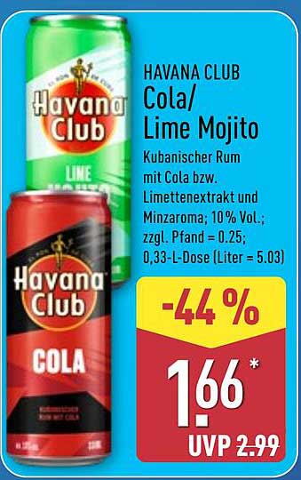 HAVANA CLUB Cola/Lime Mojito