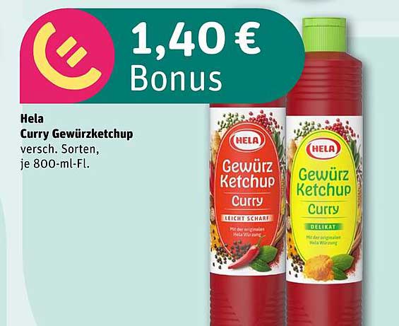Hela Curry Gewürzketchup, 800-ml-Flasche, verschiedene Sorten