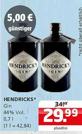 HENDRICK'S Gin 0,7 l, 44% Vol.