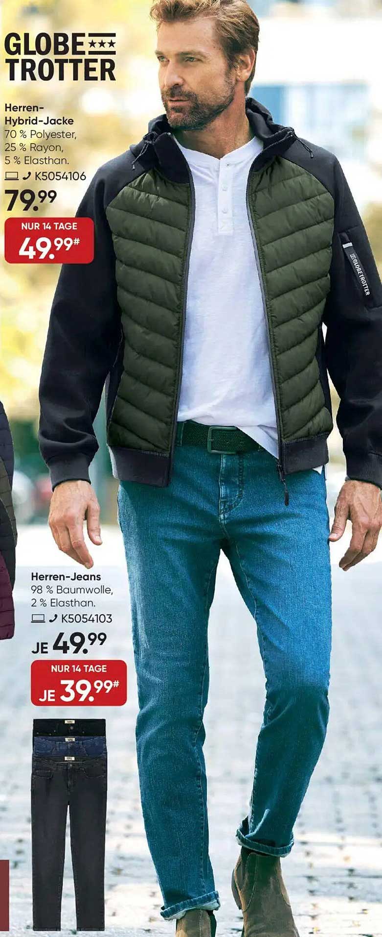 Herren-Hybrid-Jacke von Globe Trotter