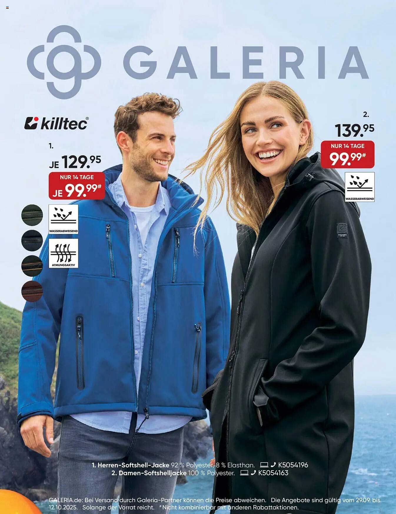Herren-Softshell-Jacke und Damen-Softshelljacke von Killtec zum Vorteilspreis