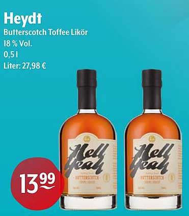 Heydt Butterscotch Toffee Likör 18 % Vol 0,5 l