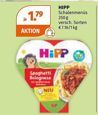 HIPP Schalenmenüs 250 g - Spaghetti Bolognese