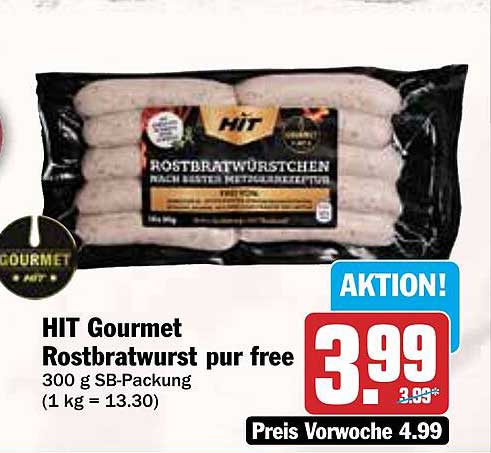 HIT Gourmet Rostbratwürstchen pur free