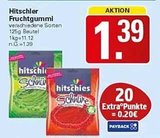 Hitschler Fruchtgummi 125 g Beutel