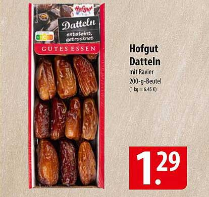 Hofgut Datteln mit Ravier, 200-g-Beutel