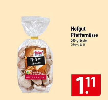Hofgut Pfeffernüsse 200-g-Beutel