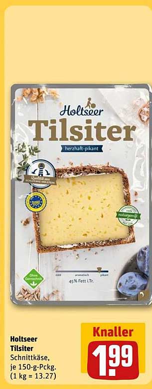 Holtzseer Tilsiter - herzhaft-pikant Schnitkäse, je 150-g-Pckg.
