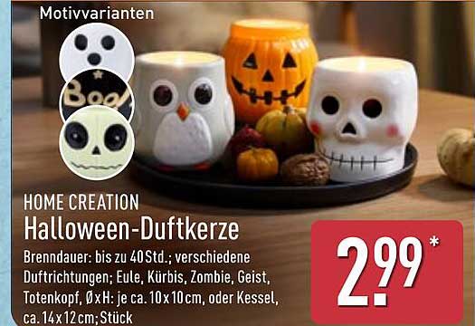 HOME CREATION Halloween-Duftkerze
