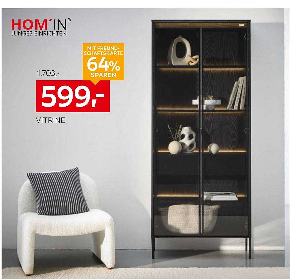 HOM'IN Vitrine mit Freundschaftskarte - 64% sparen!