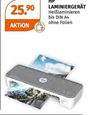 HP Laminiergerät Heißlaminieren bis DIN A4 ohne Folien