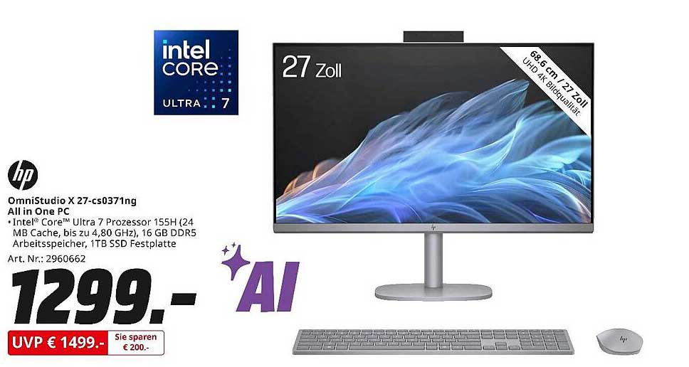 HP OmniStudio X 27-cs0371ng All-in-One PC