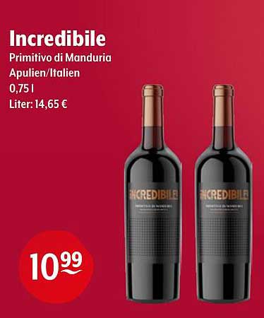 Incredibile Primitivo di Manduria 0,75 l