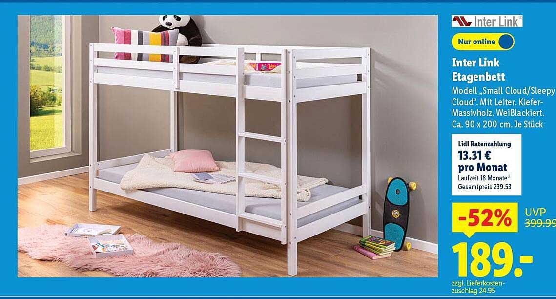 Inter Link Etagenbett Modell "Small Cloud/Sleepy Cloud"