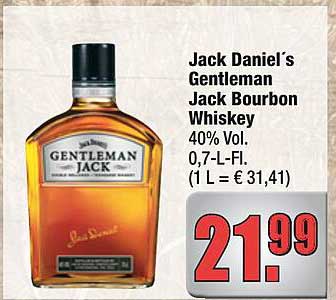 Jack Daniel’s Gentleman Jack Bourbon Whiskey 0,7L