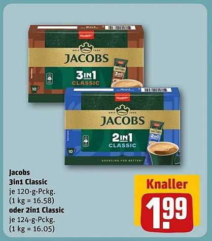 Jacobs 3in1 Classic oder 2in1 Classic