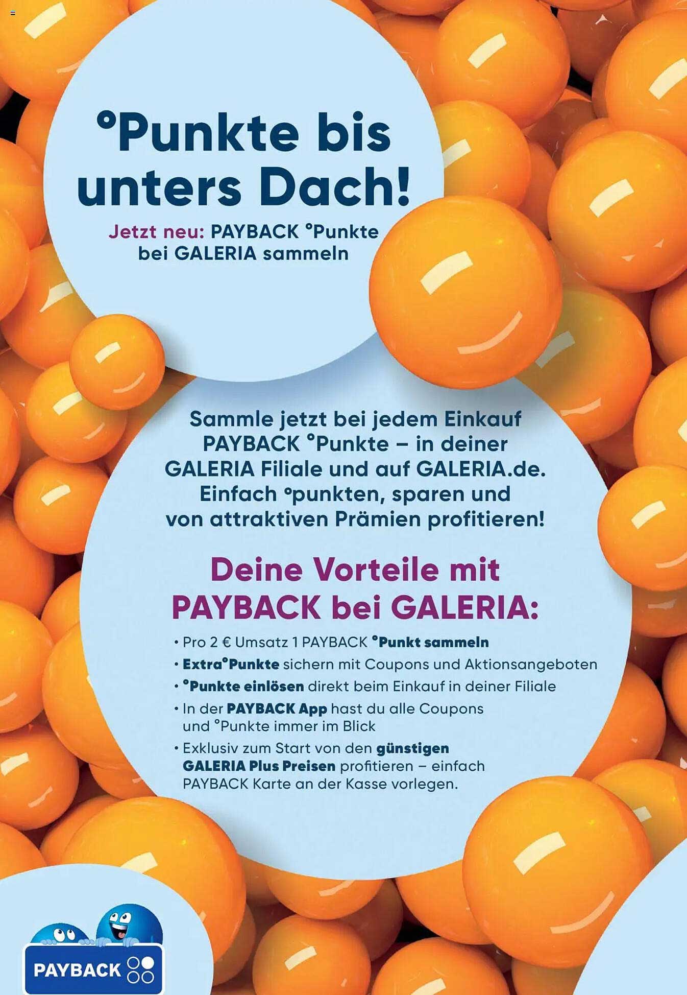 Jetzt neu: PAYBACK Punkte bei GALERIA sammeln!