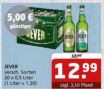 JEVER 20 x 0,5 Liter – Jetzt nur 12,99 €!