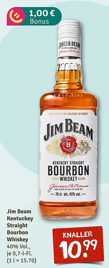 Jim Beam Kentucky Straight Bourbon Whiskey 0,7 L