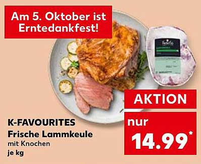 K-Favourites Frische Lammeule mit Knochen je kg