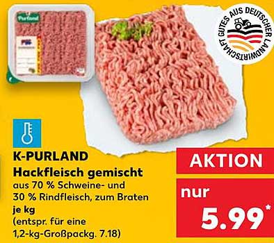 K-PURLAND Hackfleisch gemischt