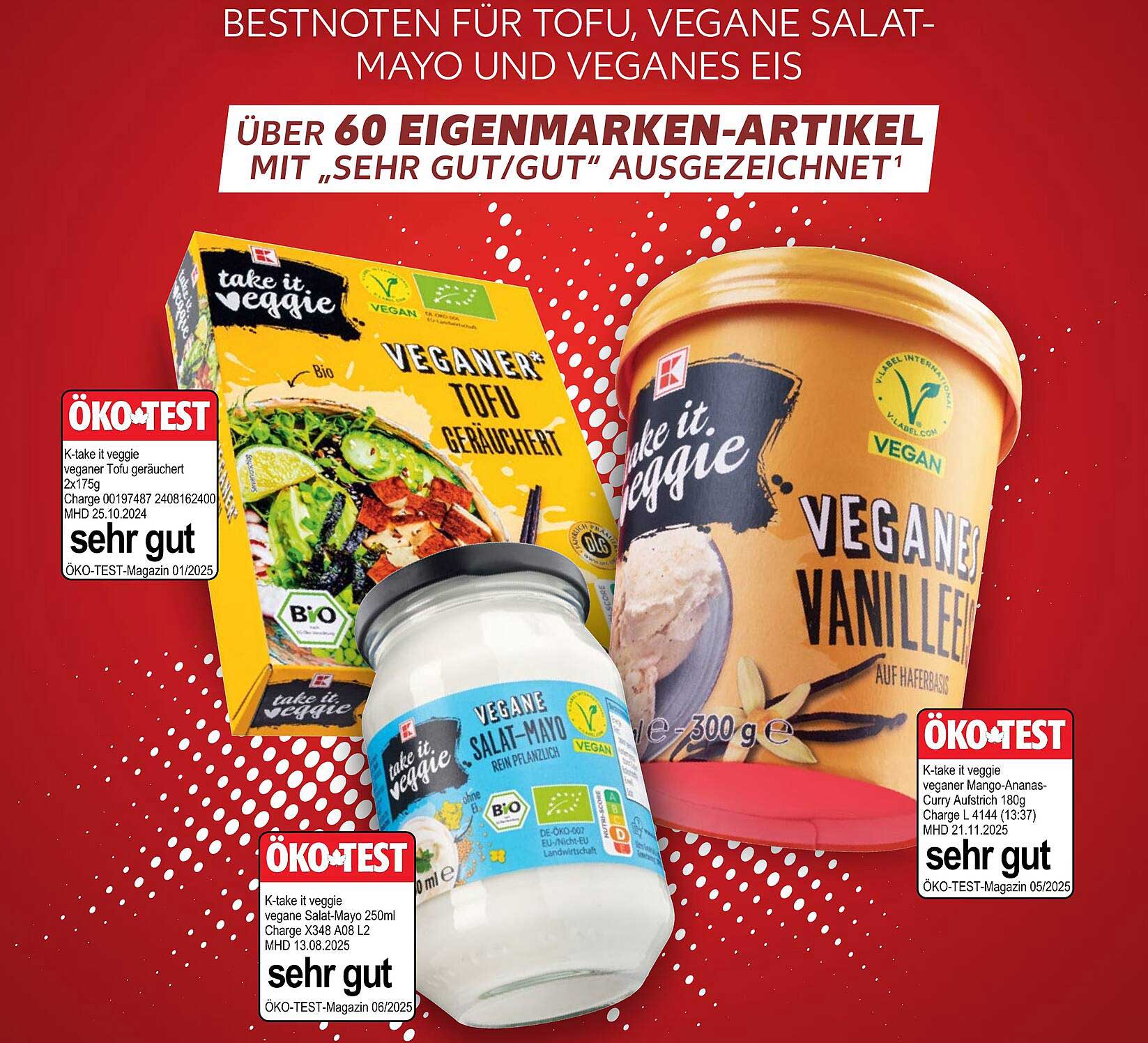 K-take it veggie Veganer Tofu geräuchert und Vegane Salat-Mayo