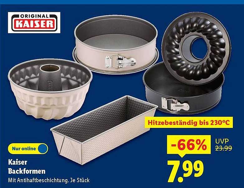 Kaiser Backformen - Hitzebeständig bis 230°C