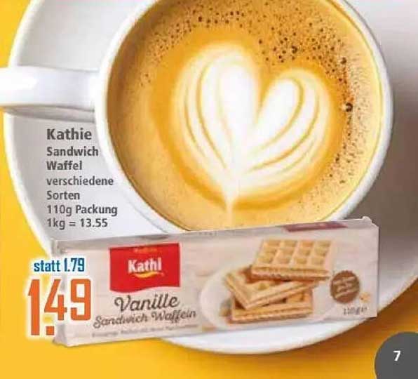 Kathie Sandwich Waffel verschiedene Sorten 110g