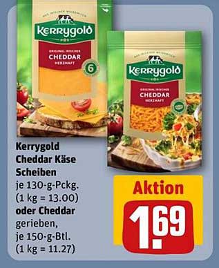 Kerrygold Cheddar Käse Scheiben oder gerieben – Aktion!