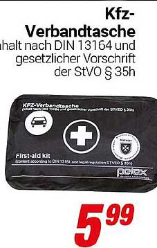 Kfz-Verbandtasche nach DIN 13164