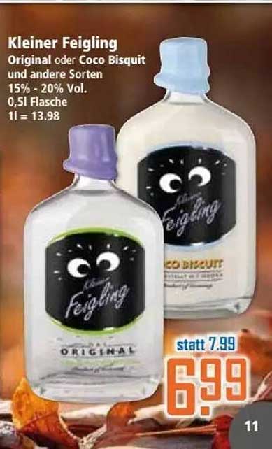 Kleiner Feigling Original oder Coco Bisquit 0,5l Flasche