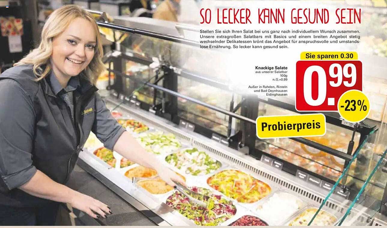 Knackige Salate aus unserer Salatbar