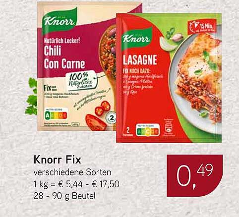 Knorr Fix - Chili Con Carne & Lasagne