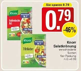 Knorr Salatkrönung verschiedene Sorten 5er Packung