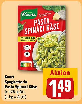 Knorr Spaghetteria Pasta Spinaci Käse