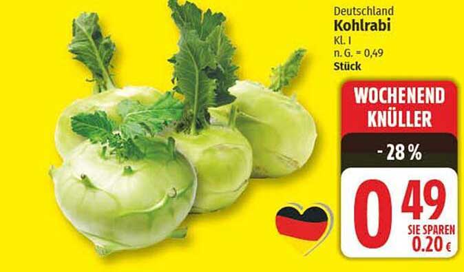 Kohlrabi Kl. I - Frisch aus Deutschland
