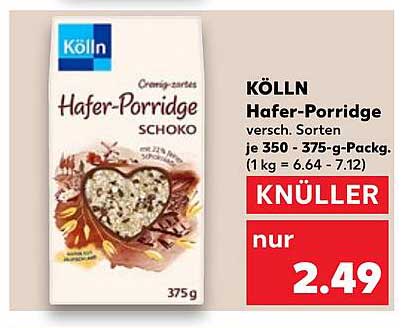 KÖLLN Hafer-Porridge verschieden Sorten 375 g