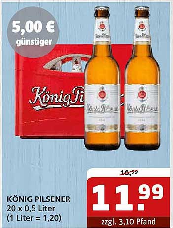 KÖNIG PILSENER 20 x 0,5 Liter