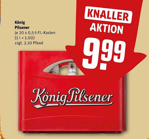 König Pilsener - 20er Kasten (0,5 l Fl.)