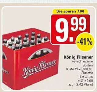 König Pilsener - Verschiedene Sorten