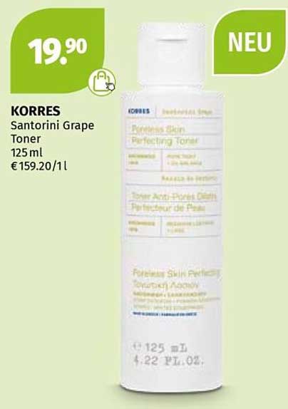 KORRES Santorini Grape Toner 125 ml - NEU