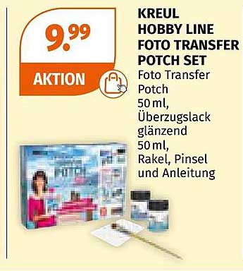 KREUL HOBBY LINE FOTO TRANSFER POTCH SET