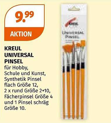 Kreul Universal Pinsel für Hobby, Schule und Kunst